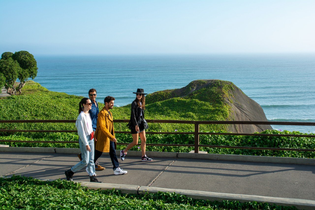 Group of friends enjoying an outdoor experience in South America