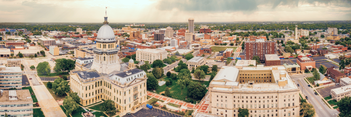 overlook of springfield, Illinois buildings