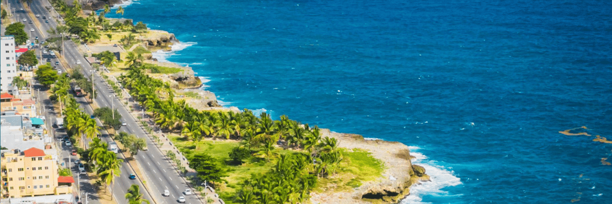 Coast line in Santo Domingo