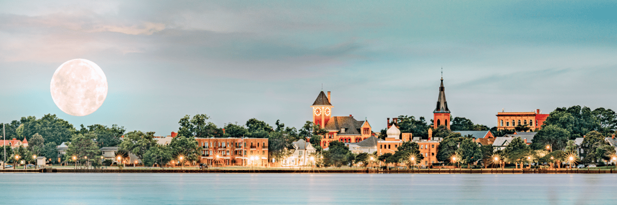 The New Bern, North Carolina skyline
