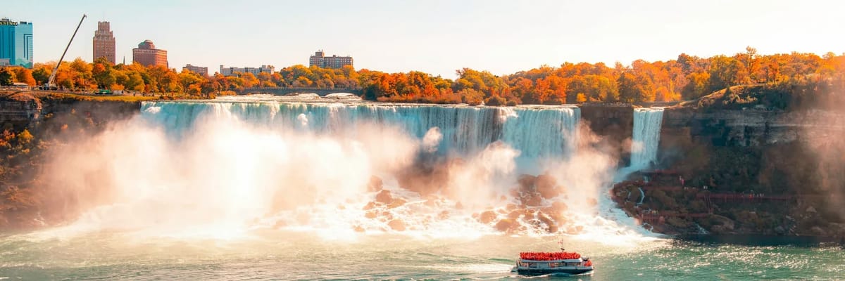 View of Niagara Falls from Buffalo, New York