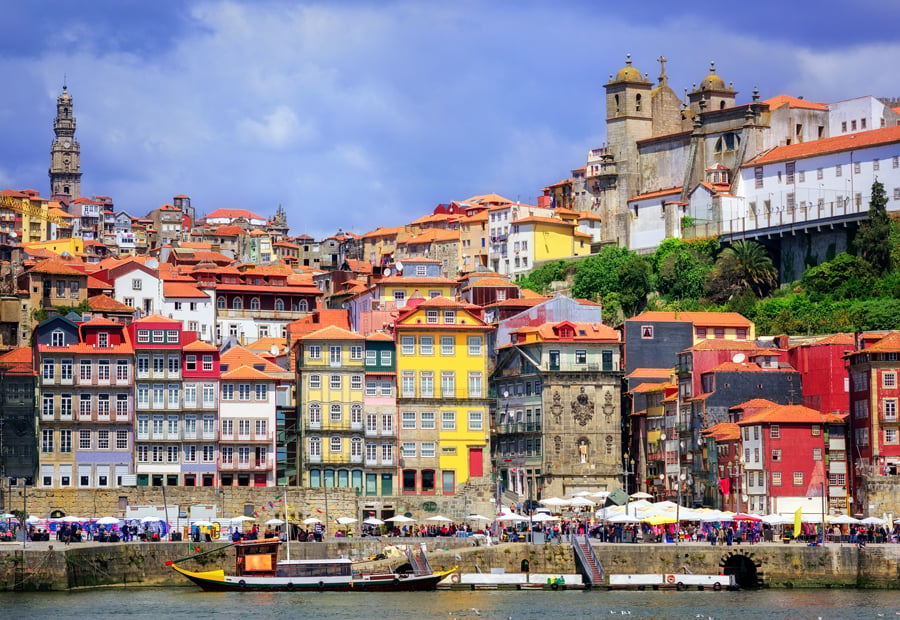 View of Porto, Portugal.