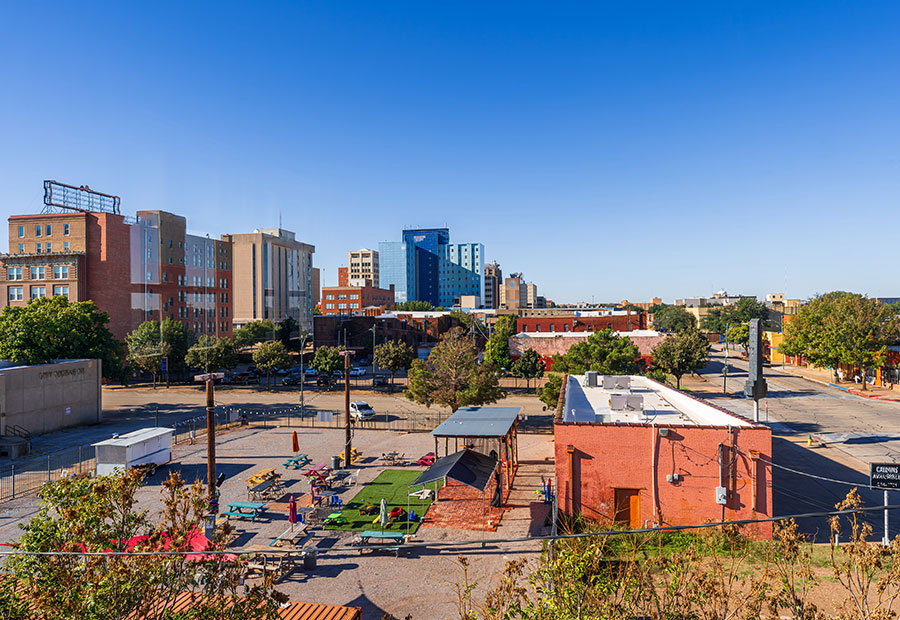 Downtown Wichita Falls skyline.