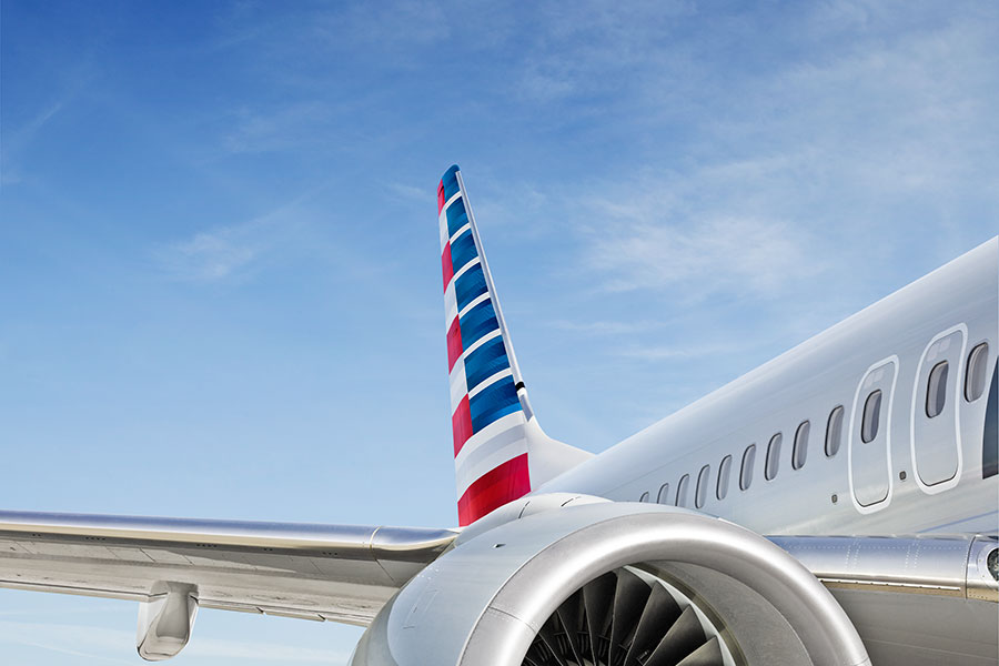 American Airlines plane.