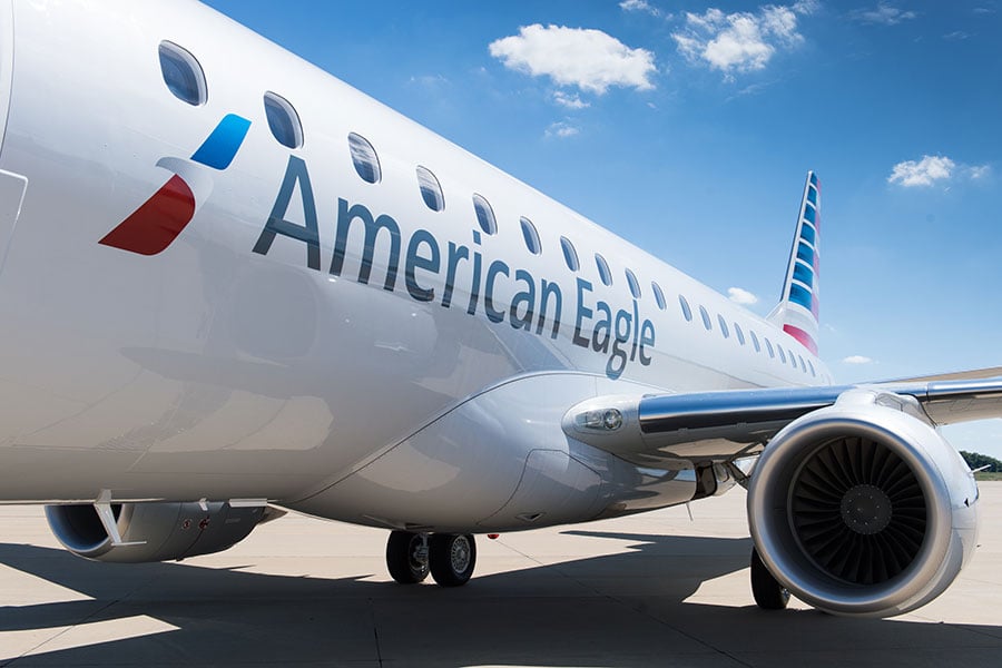 American Airlines plane.