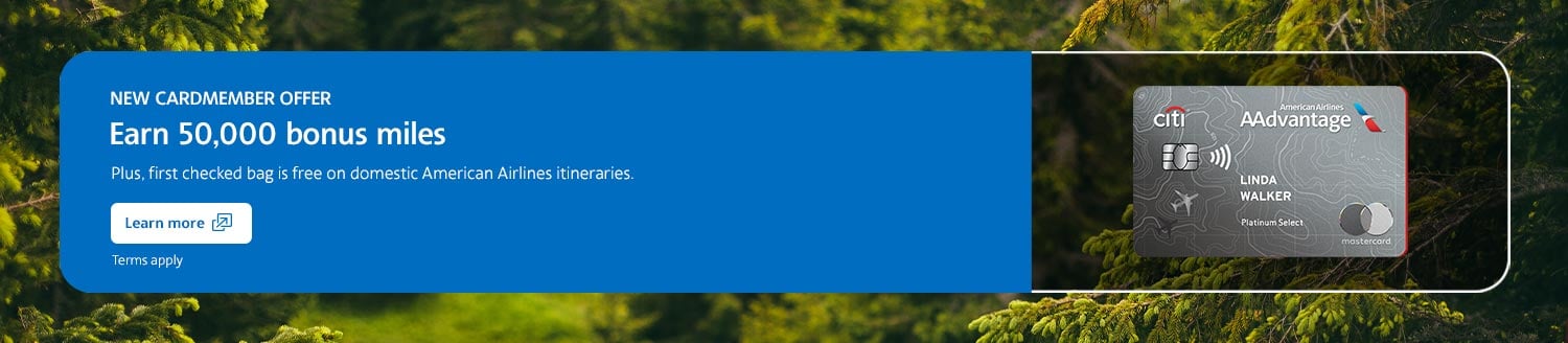 Citi / AAdvantage credit card offer.