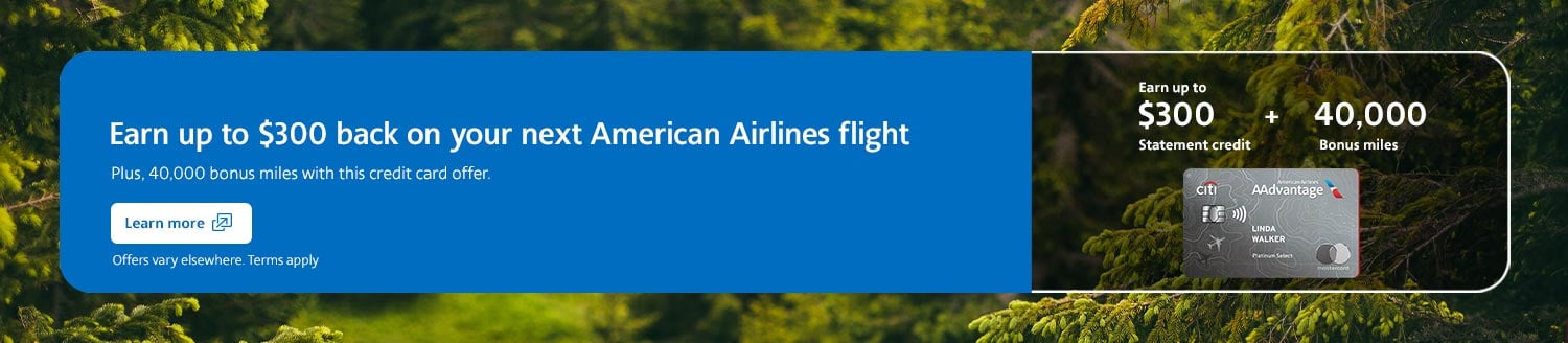 Citi / AAdvantage credit card offer.
