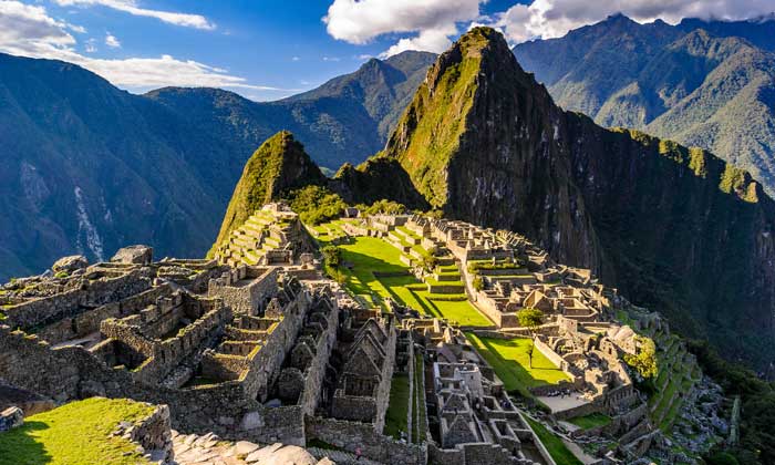 View of Machu Picchu, Peru.