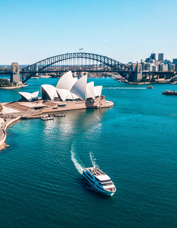 View of Sydney Harbor.