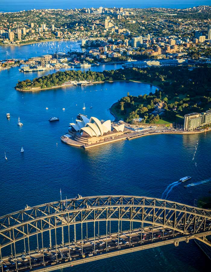 View of Sydney Harbor.
