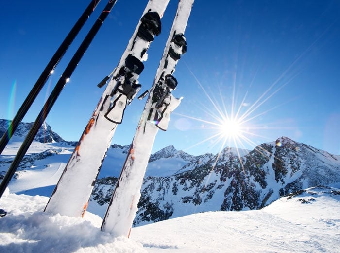 Ski equipment.