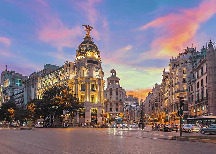 Madrid city center.