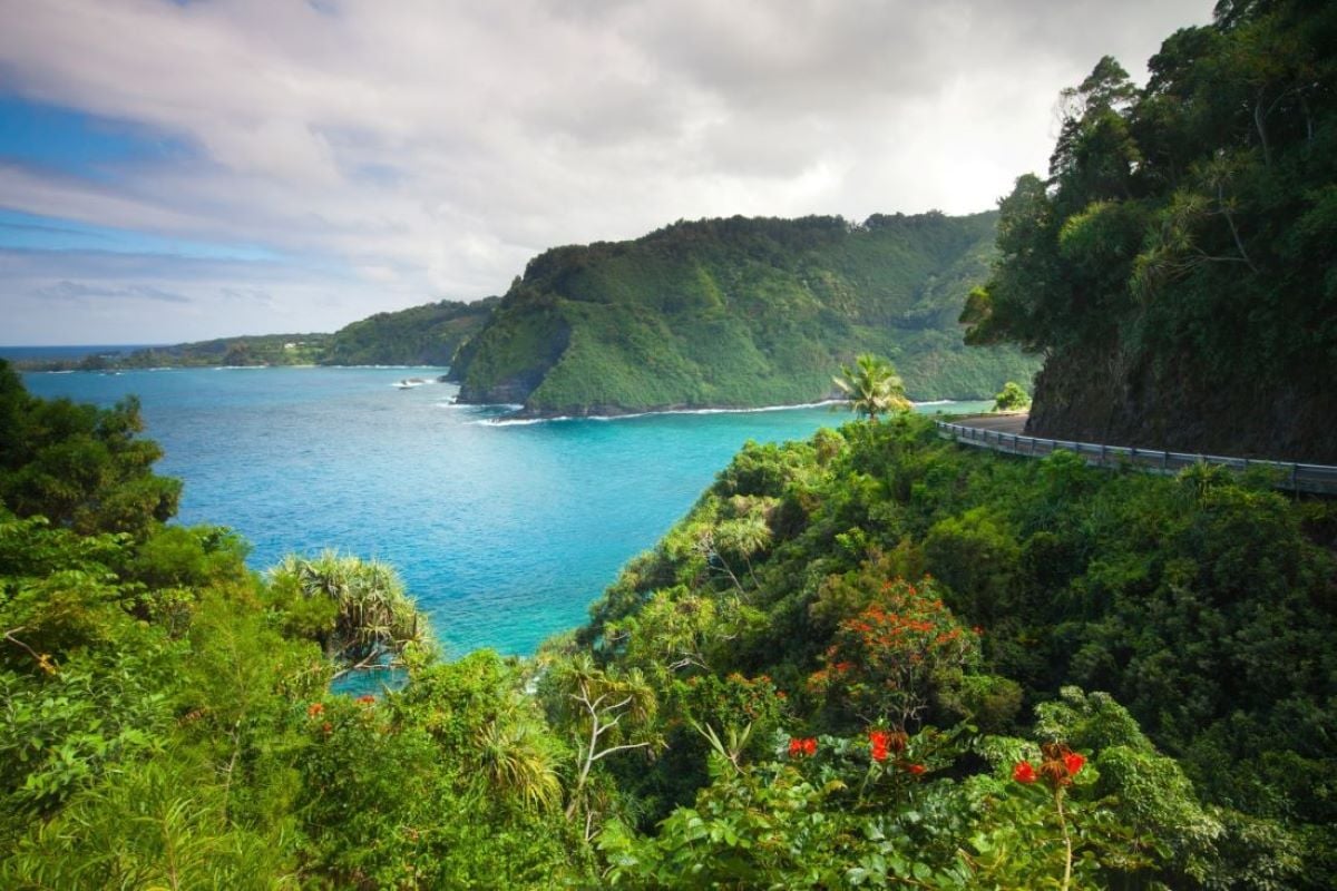 Scenic Maui coastline