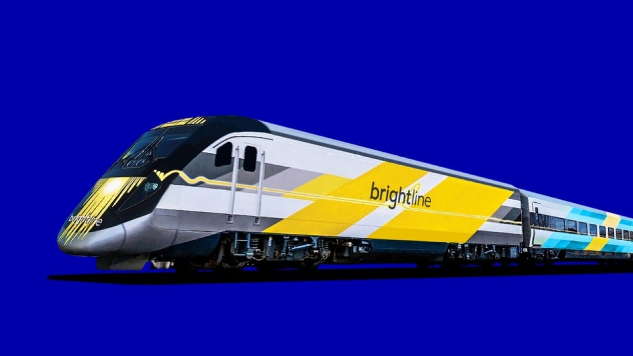 Brightline high-speed passenger train partnership with JetBlue.
