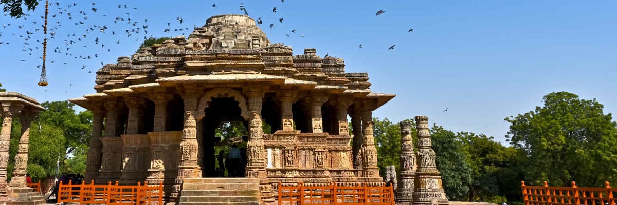 Flights to Ahmedabad {price_modifier}starting at **Flights.FromLowestPrice**