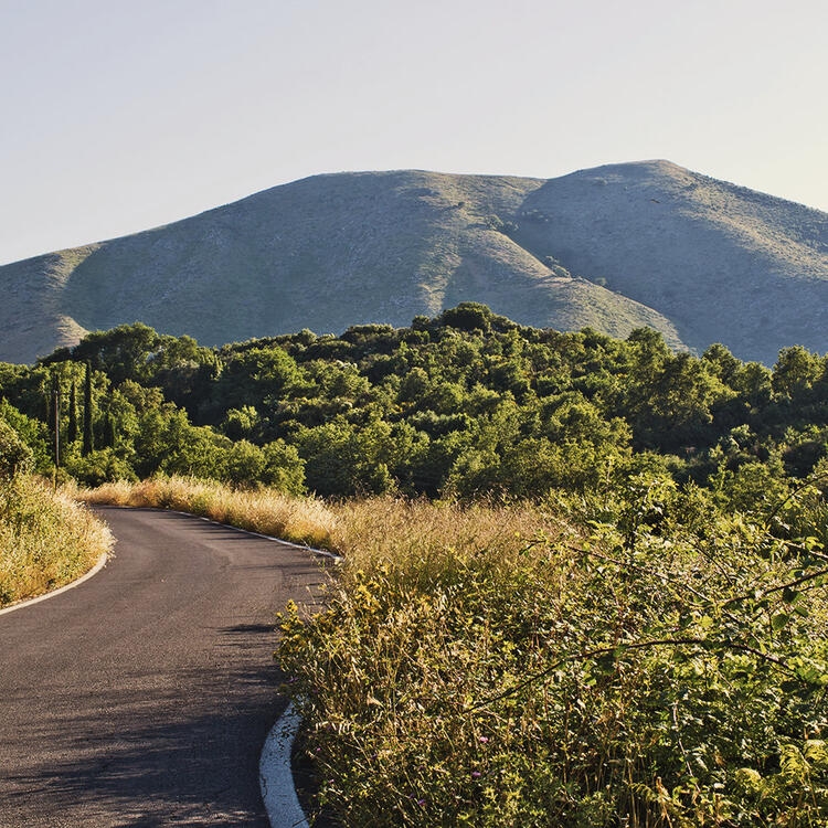 Wandelweg naar de Pantokrator