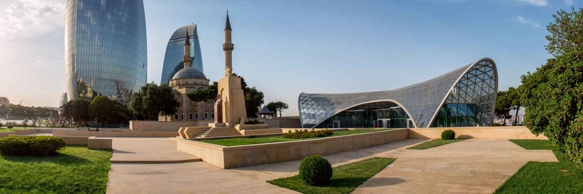 Flights to Baku {price_modifier}starting at **Flights.FromLowestPrice**