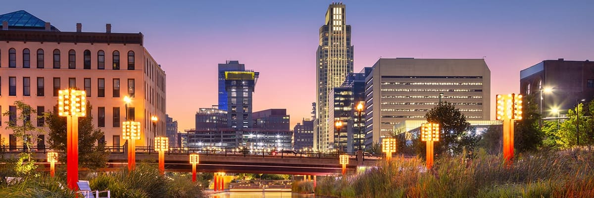 Flights to Omaha {price_modifier}starting at **Flights.FromLowestPrice**