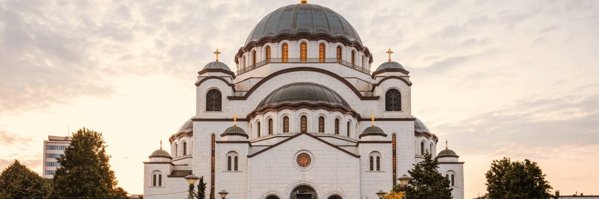 Flights to Belgrade {price_modifier}starting at **Flights.FromLowestPrice**
