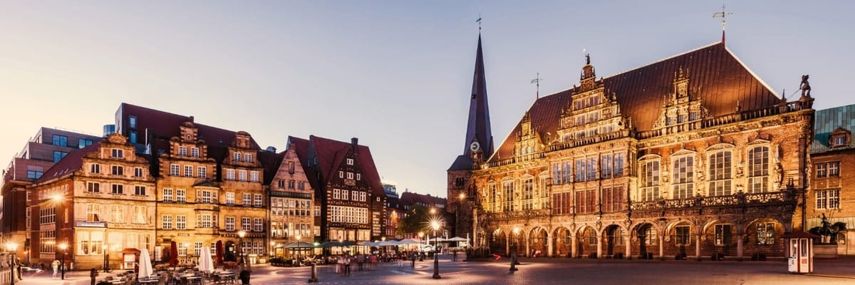 Flights to Bremen {price_modifier}starting at **Flights.FromLowestPrice**