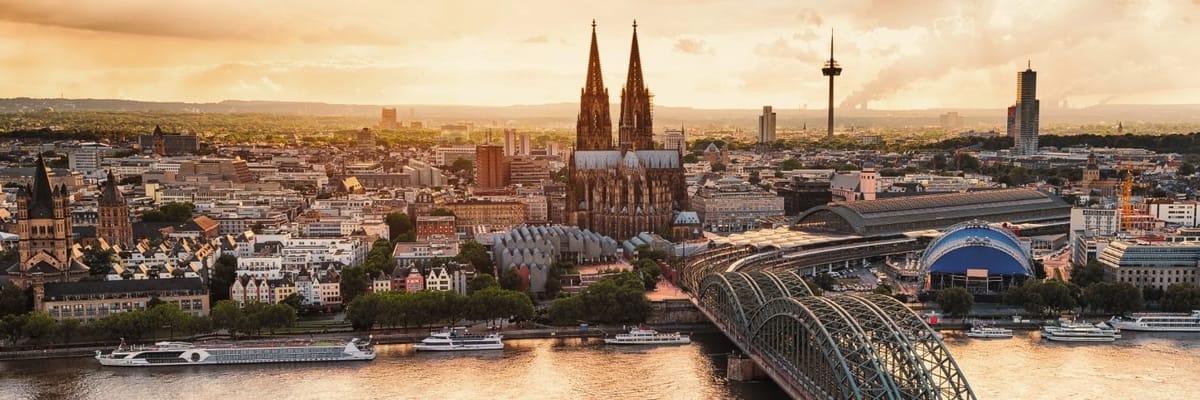 Flights to Cologne {price_modifier}starting at **Flights.FromLowestPrice**