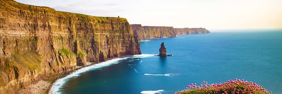 The Cliffs of Moher in County Clare, Ireland.