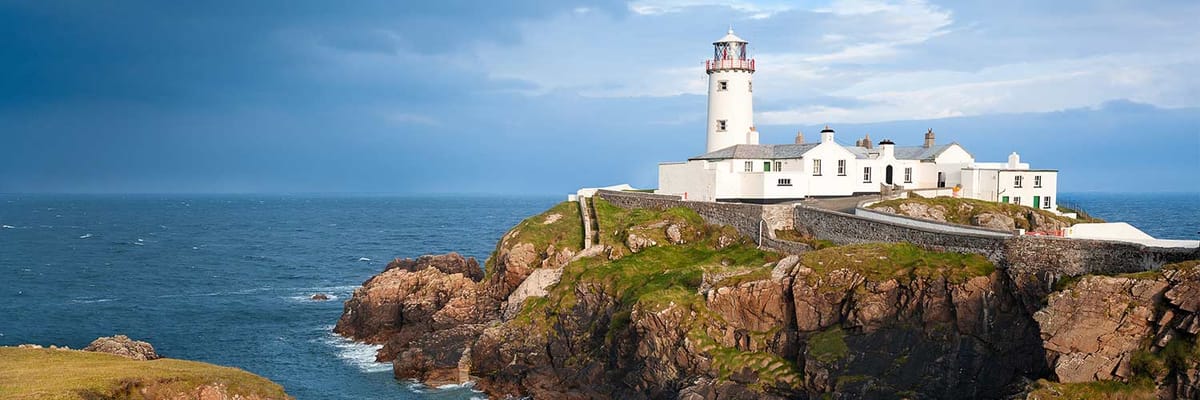 The Fanad Head Lighthouse in County Donegal, Ireland.