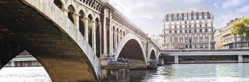 An old classical bridge in France
