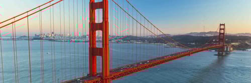 Iconic Golden Gate Bridge offering stunning views of the San Francisco Bay and the Pacific Ocean