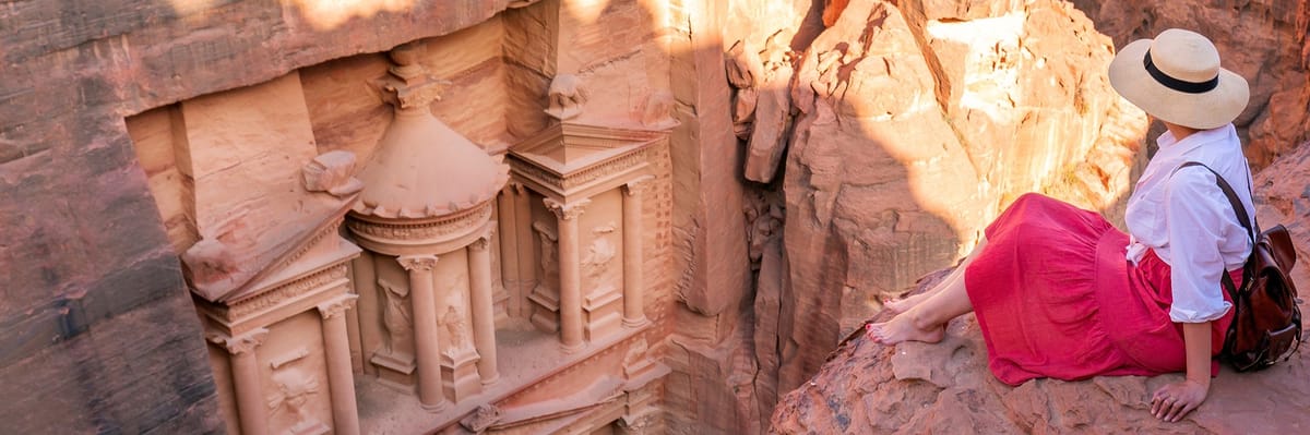 Search & book flights to Jordan