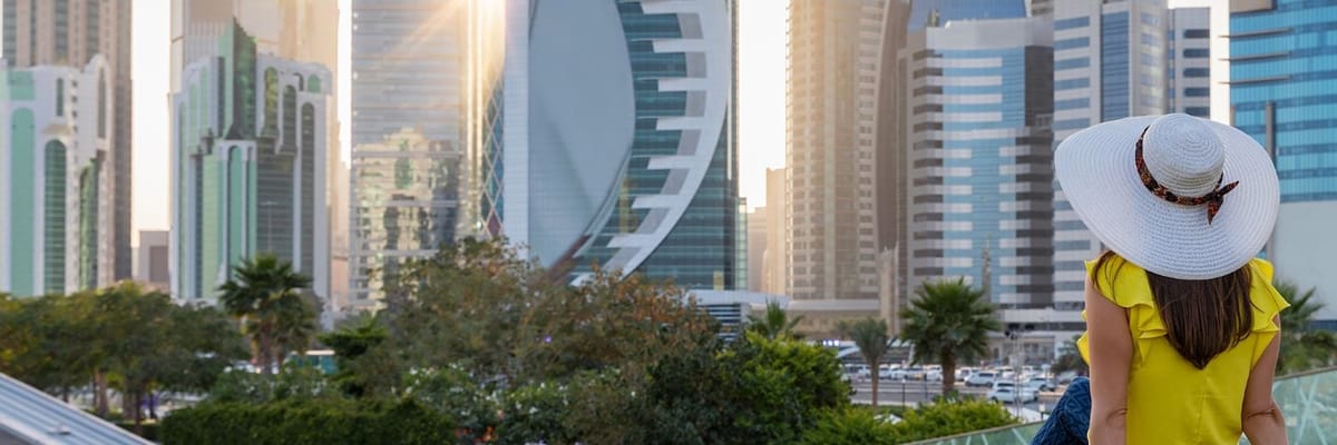 Search & book flights to Qatar
