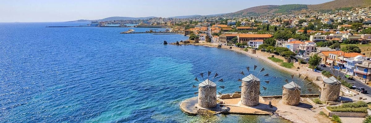 Athens to Chios Flights on SKY express