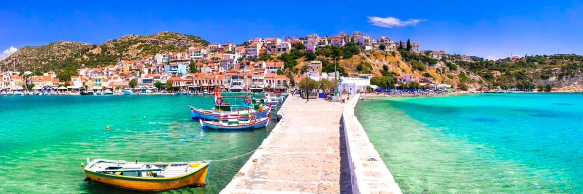 Corfu to Samos Flights on SKY express
