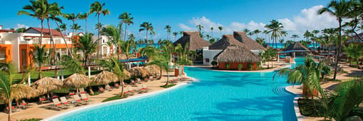 View of the lounge pool at Breathless Punta Cana adults-only all-inclusive resort