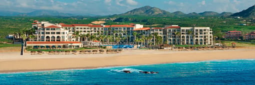 Oceanfront aerial view of Dreams Los Cabos Suites Golf Resort & Spa