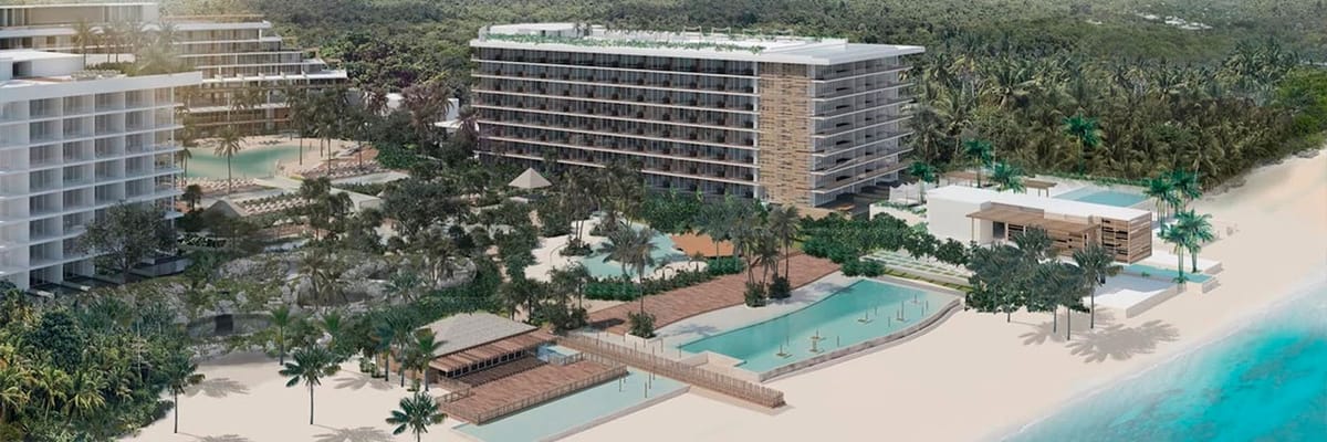 Aerial view of Secrets Impression Moxché in Playa Del Carmen