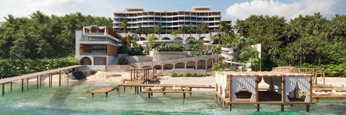Front view of resort exterior at Secrets Impression Isla Mujeres