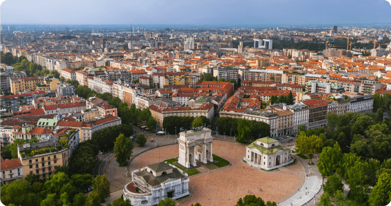 Book flights to Milan