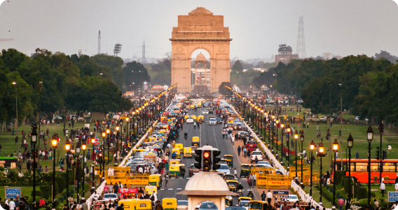 Book flights to New Delhi