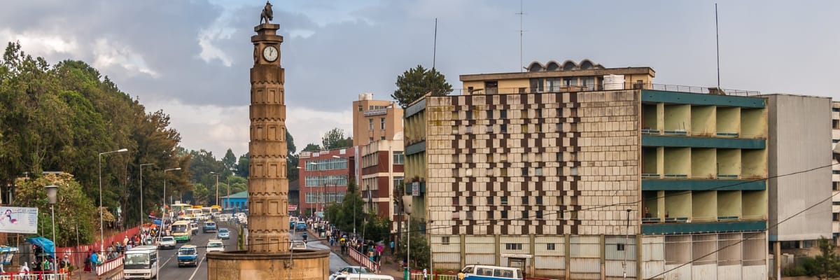 City center in Addis Ababa, Ethiopia