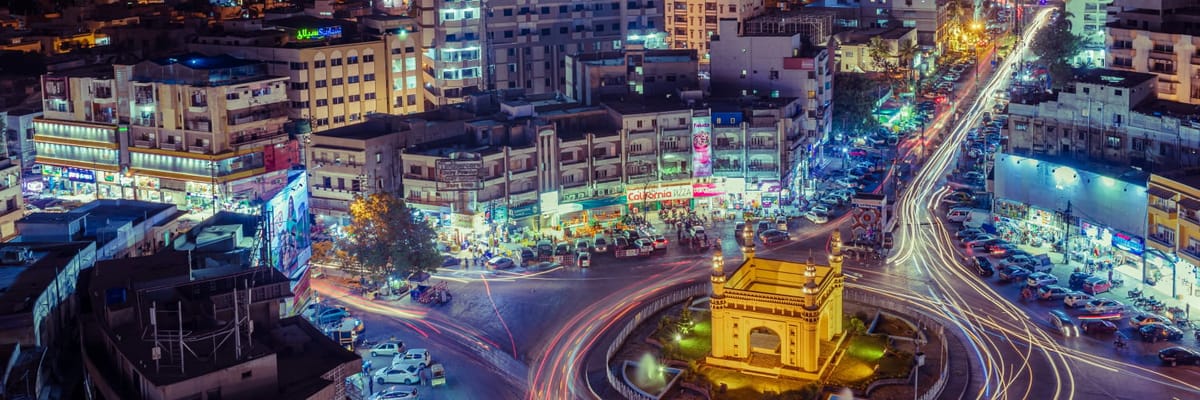 Roundabout in Karachi, Pakistan