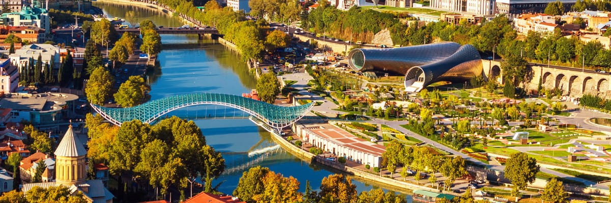 River in Tbilisi, Georgia