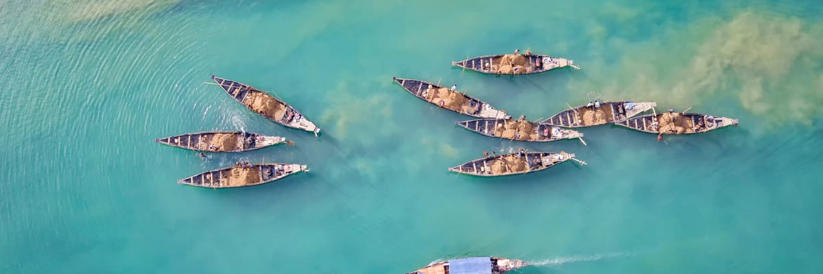 River boats in Bangladesh