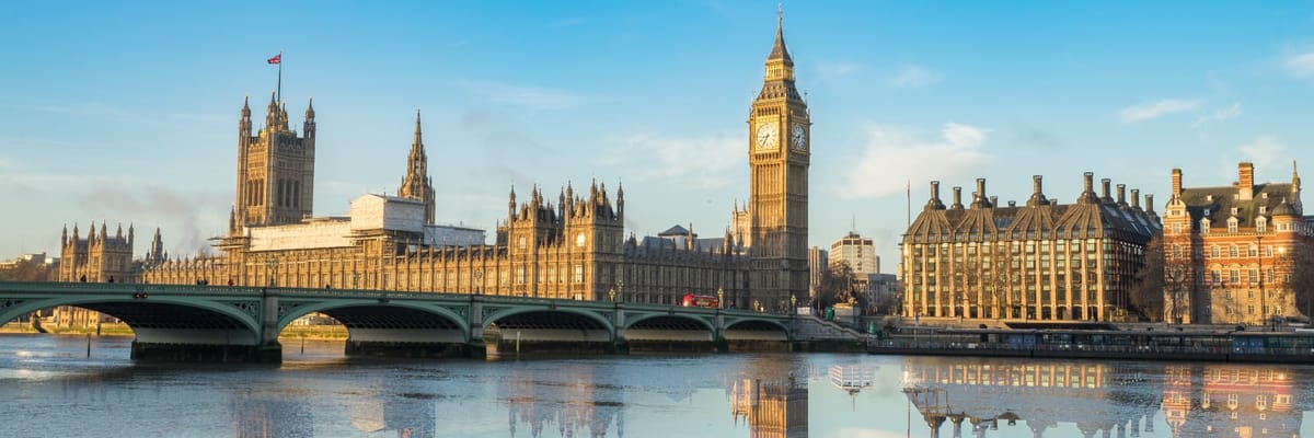 River front in United Kingdom