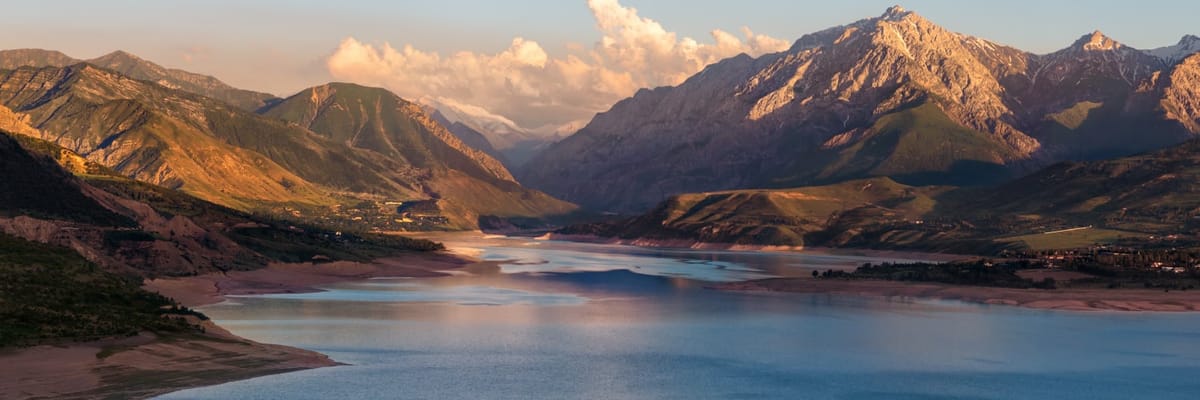 River valley in Uzbekistan