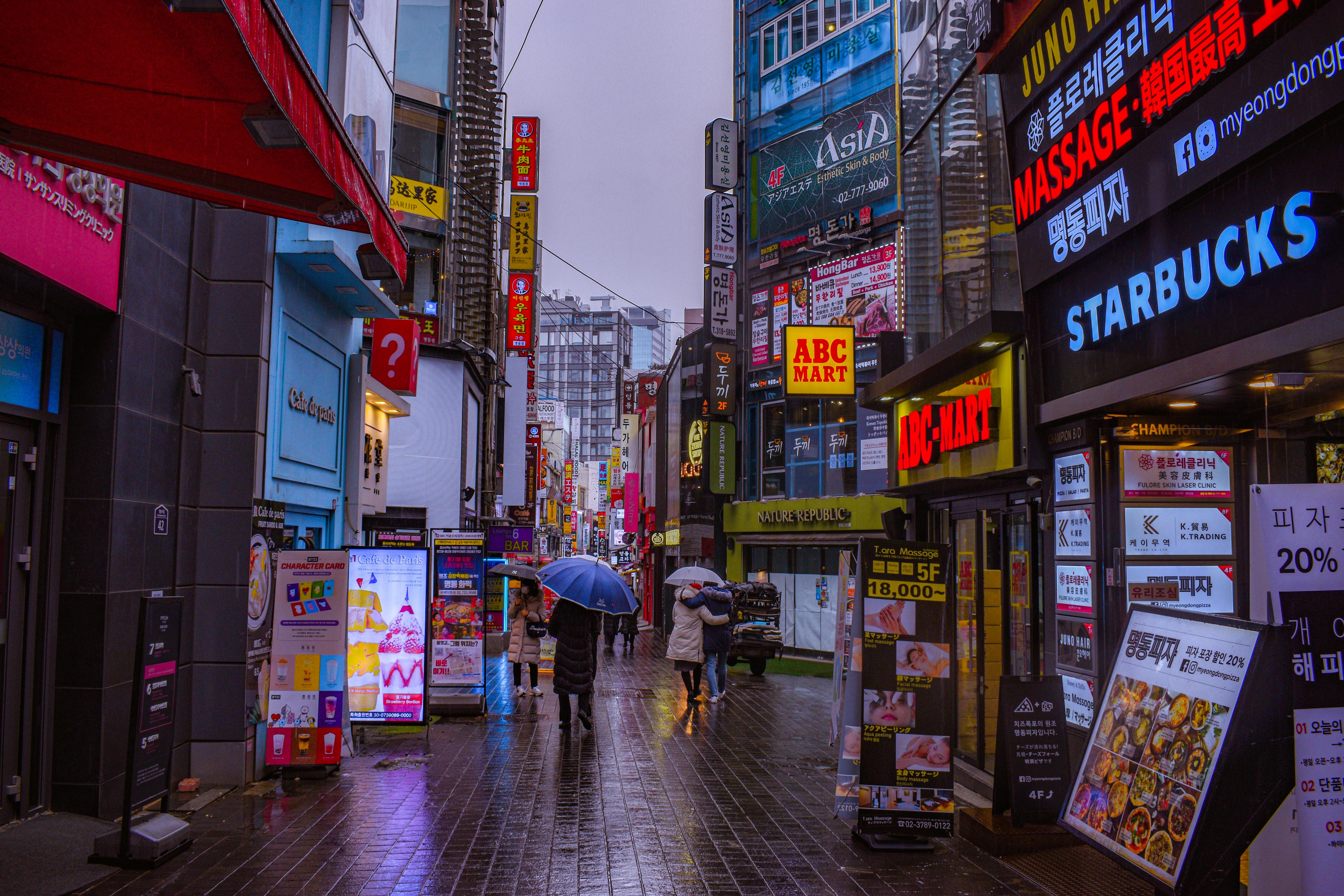 Myeongdong - Amsterdam naar Seoul