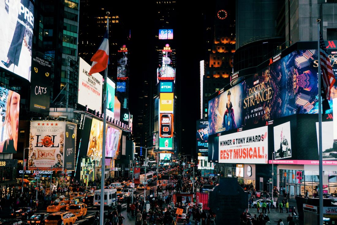 Times Square - Amsterdam naar New York