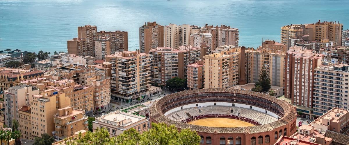 Malaga old town and cathedral