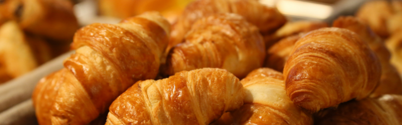 Croissants and Parisian cafe culture