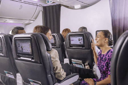 Premiumeconomy seating onboard experience on Air New Zealand Long Haul flights